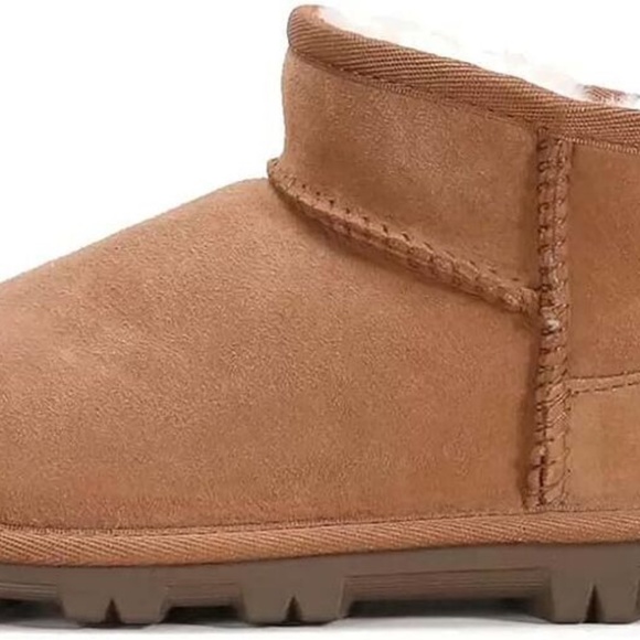 Kirkland Signature Kids Shearling Ankle Boot- CHESTNUT, US 4 - Picture 6 of 6